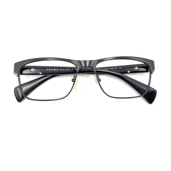 Prada VPR 61P FAD-1O1 Black Eyeglasses Frames 53-16 140 Italy Designer Men Women - Picture 12 of 12